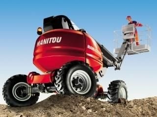 ŁADOWARKI Z ŁAMANYM RAMIENIEM MANITOU