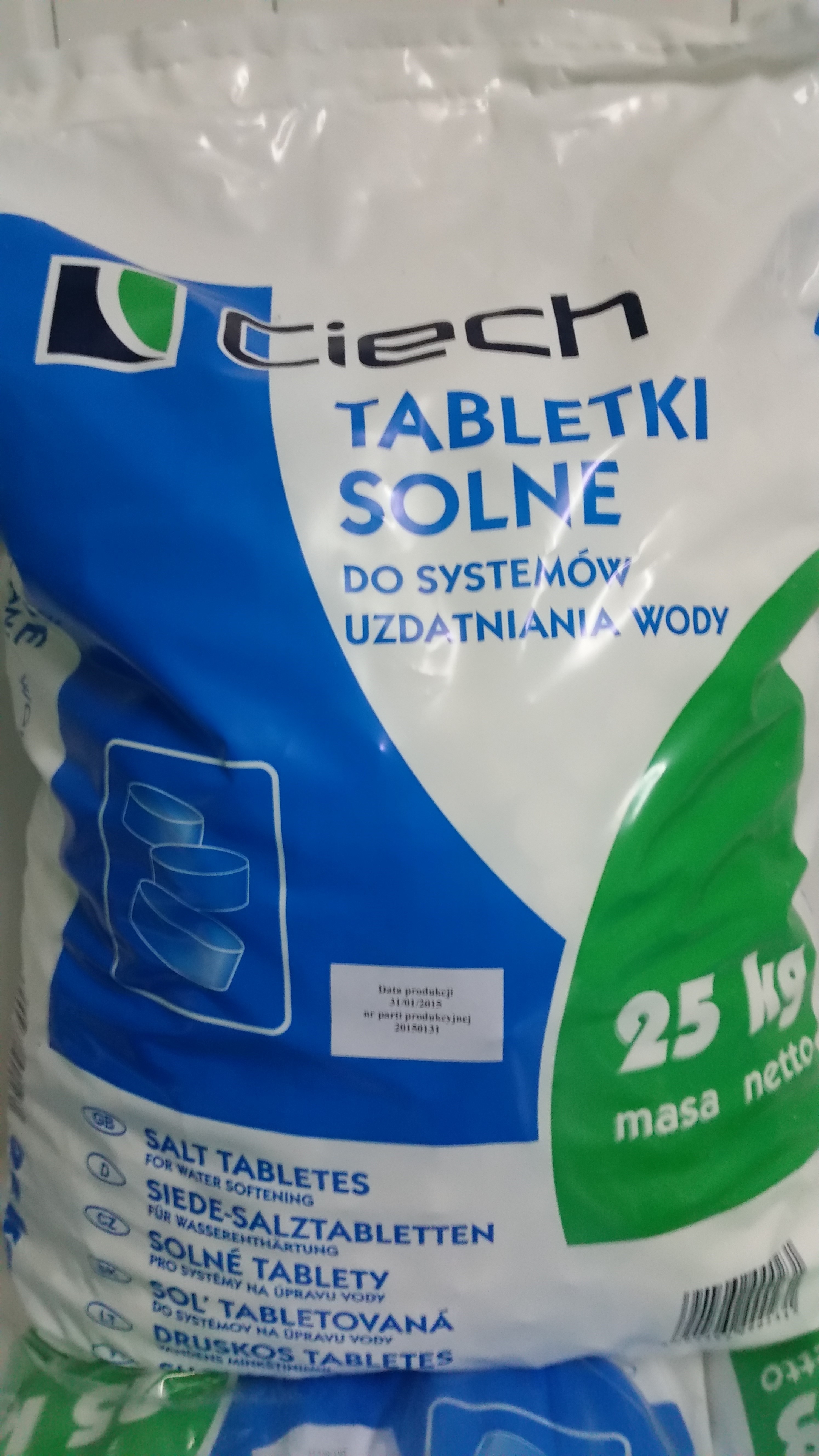 sól tabletkowana Ciech  worek 25kg
