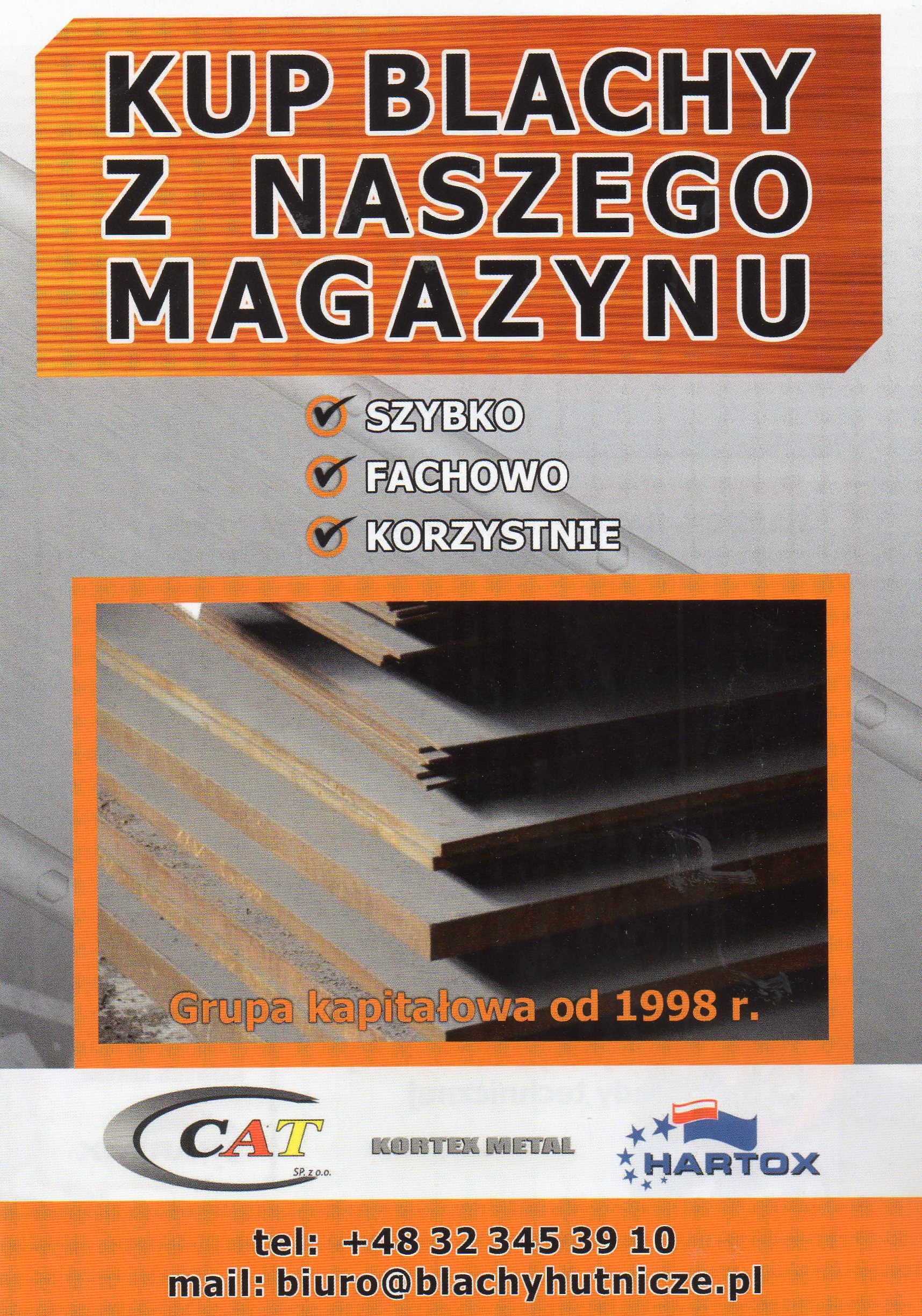 Blachy trudnościeralne HARDOX, RAEX, BRINAR, FORA, QUARD — zdjęcie 2