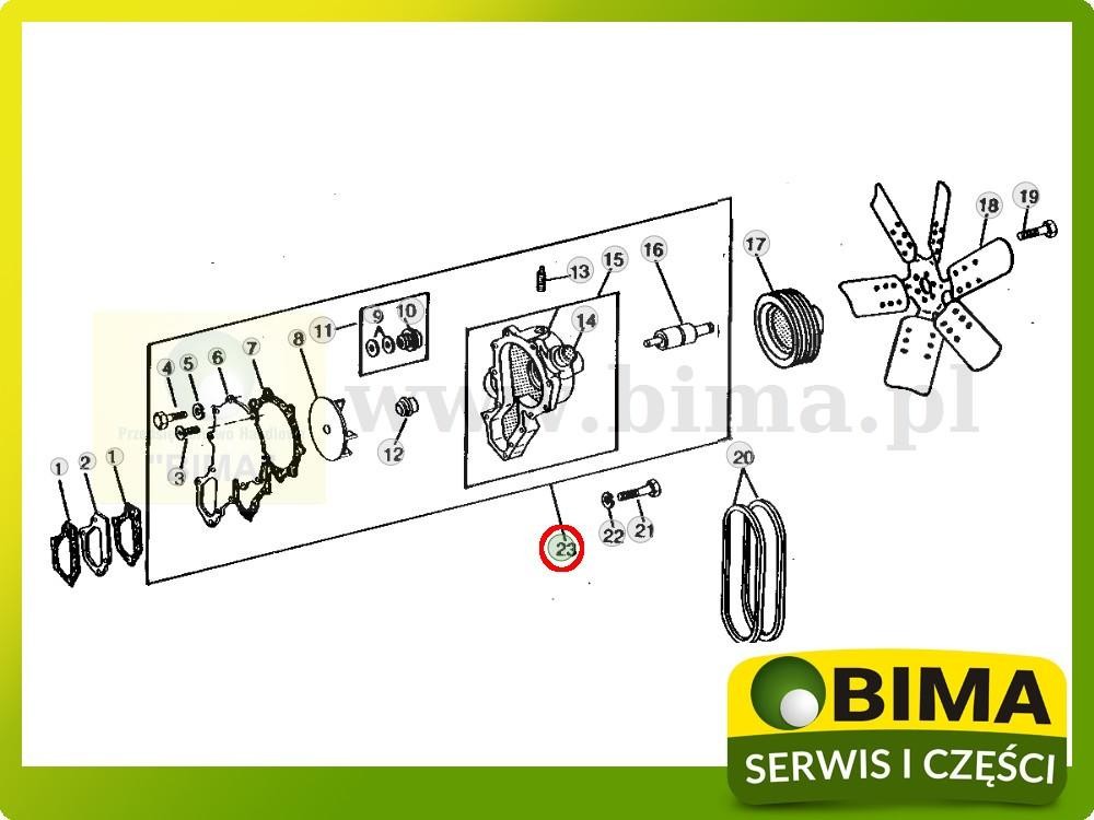 Pompa wodna wody John Deere 7520,6030,Żniwiarki: 5200 — zdjęcie 2