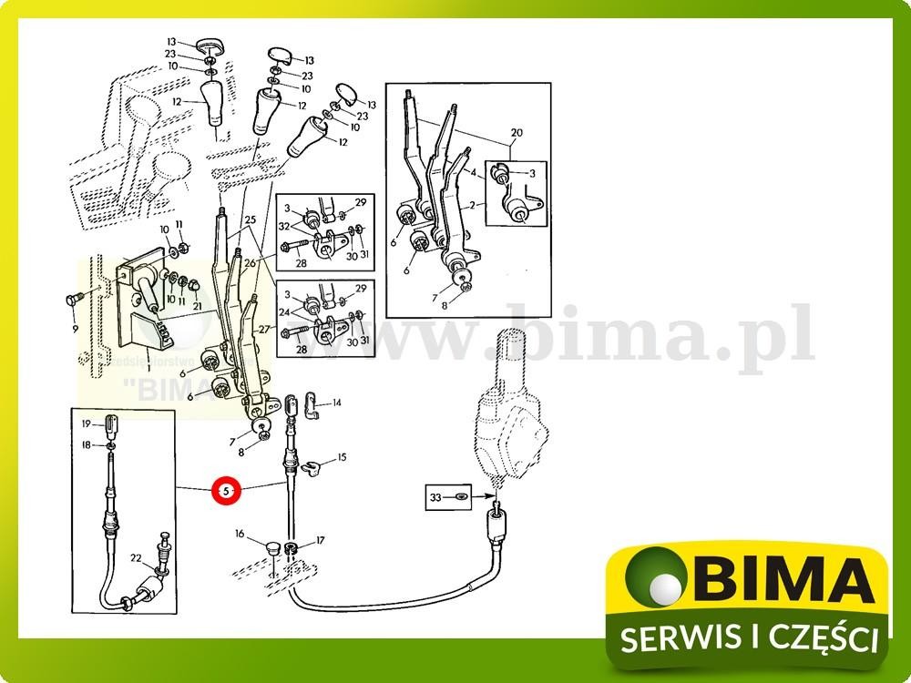 Linka sterowania rozdzielacza John Deere 7200,7600,7700 — zdjęcie 2