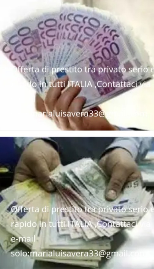 Oferta de împrumut între privat urgent