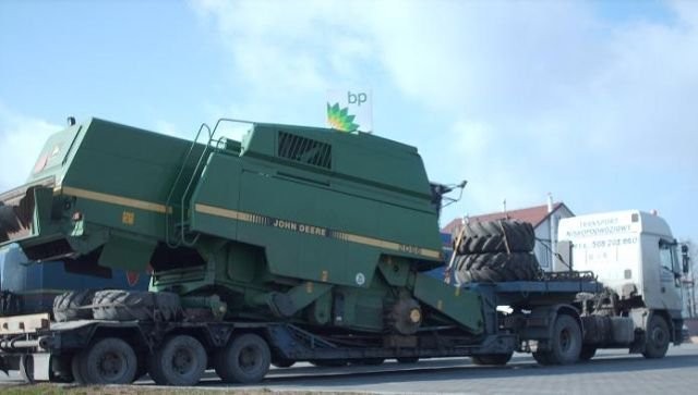 TRANSPORT claas bizon merkator massey fergusson — zdjęcie 1