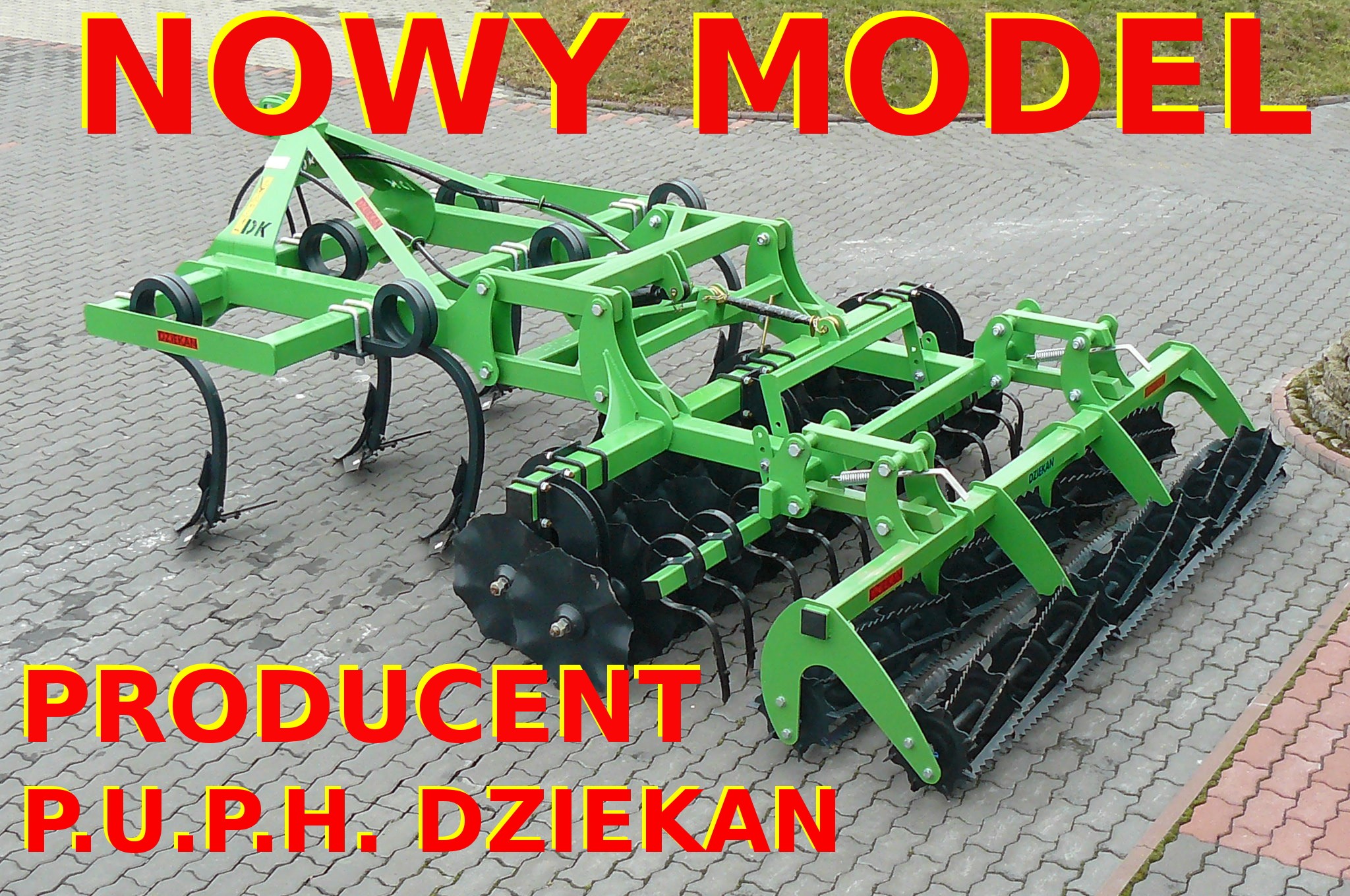 Agregat SMOK ścierniskowy uprawowy talerzowy producent PUPH Dziekan — zdjęcie 1