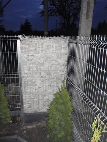 Kamienne ogrodzenia GABIONY usługi brukarskie Łódź — zdjęcie 4