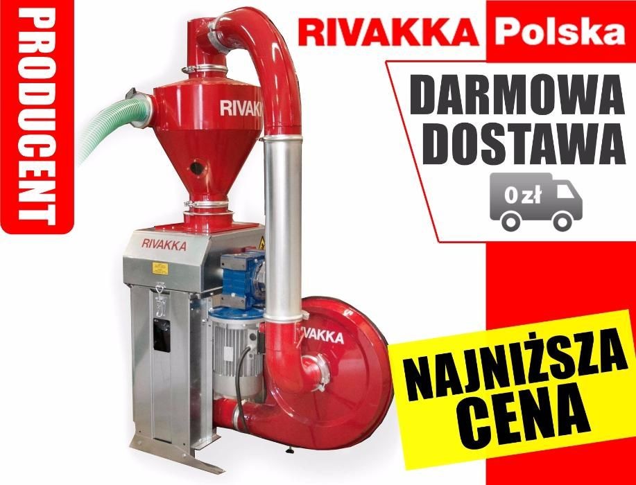 RIVAKKA - Gniotownik pneumatyczny, Śrutownik, Mieszalnik pasz — zdjęcie 1