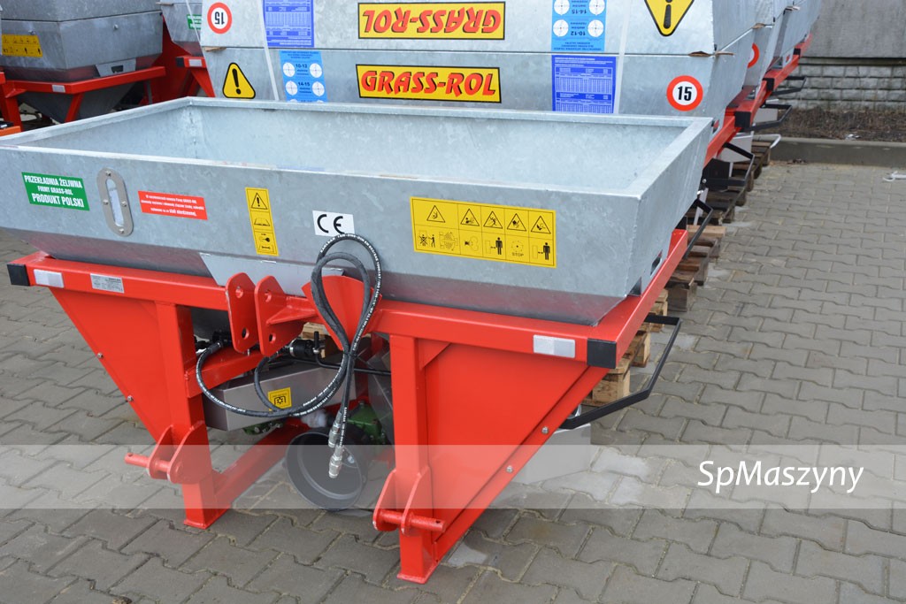 Rozsiewacz do nawozów dwu tarczowy OCYNKOWANY Grass rol Hydraulika  — zdjęcie 1