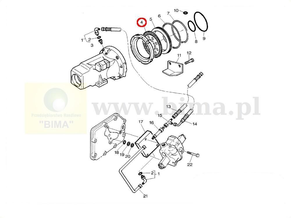 Tarcza hamulcowa hanulca MF Massey Ferguson 6180,6190 — zdjęcie 2