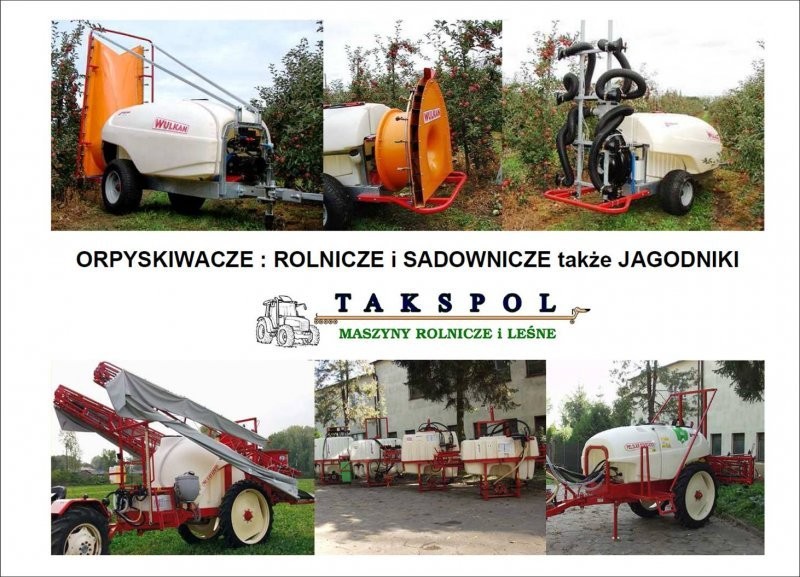 Nowe SADOWNICZE I POLOWE OPRYSKIWACZE