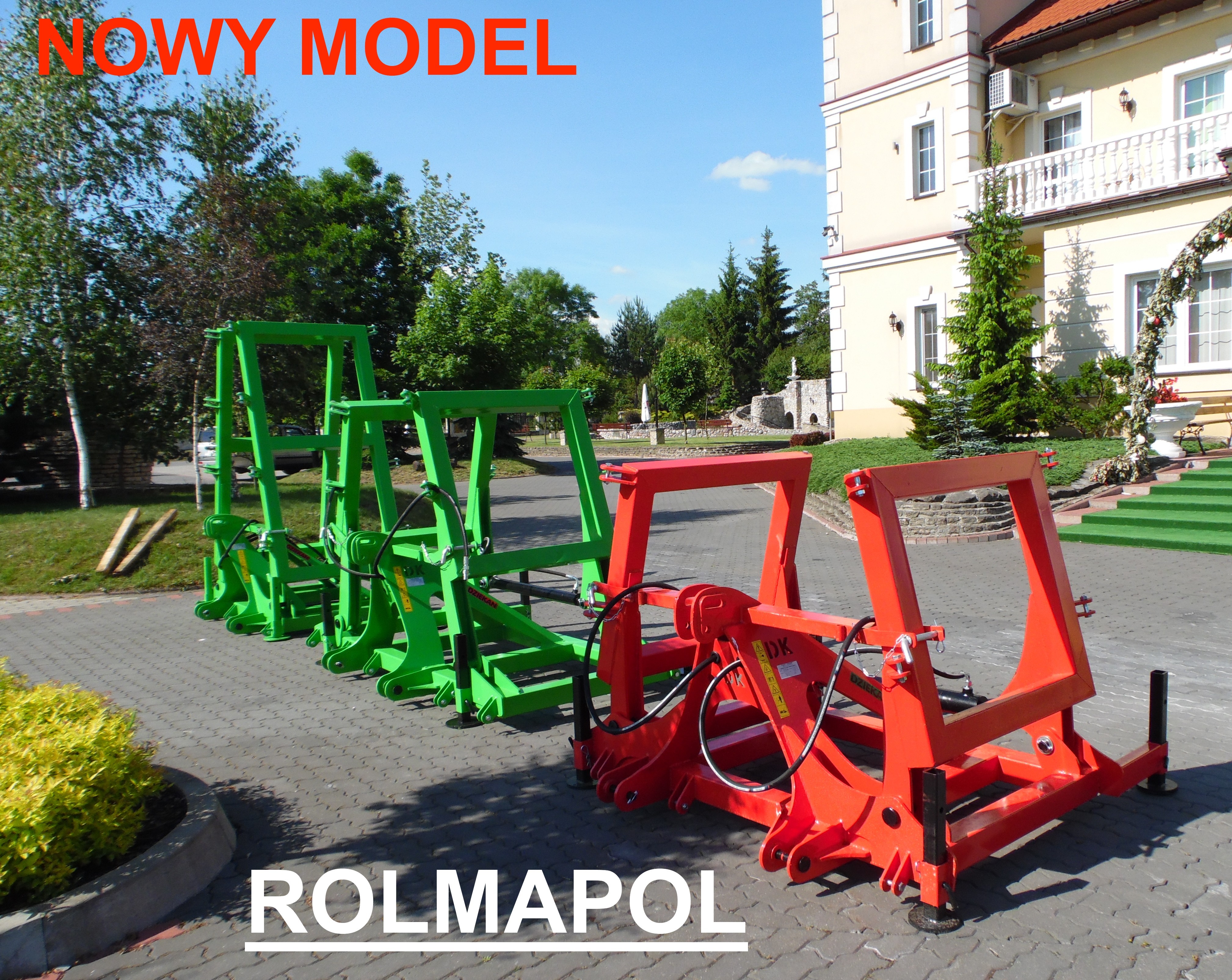 Brona polowa zębata ciężka, składana hydraulicznie, ROLMAPOL, Dziekan — zdjęcie 1