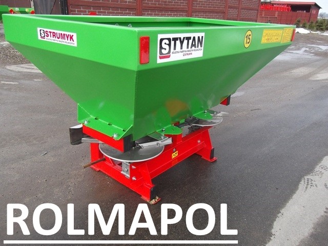 Rozsiewacz dwutalerzowy TYTAN od 600 do 1200litrów, ROLMAPOL, Strumyk — zdjęcie 1