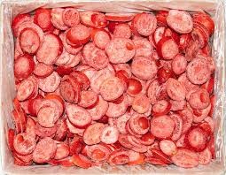  Ukraina. Pomidory mrozone 1 zl/kg, pakowane w kartony po 10kg krojone