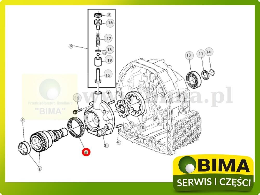 Łożysko igiełkowe John Deere 6100MC,6100RC,6105M,6105MC — zdjęcie 2