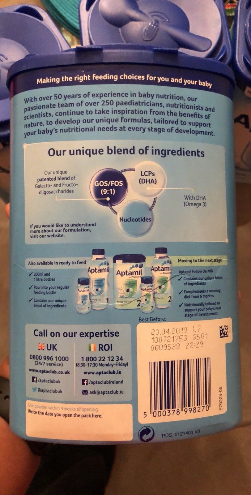 Aptamil Baby Milk Formula German Pochodzenie — zdjęcie 3