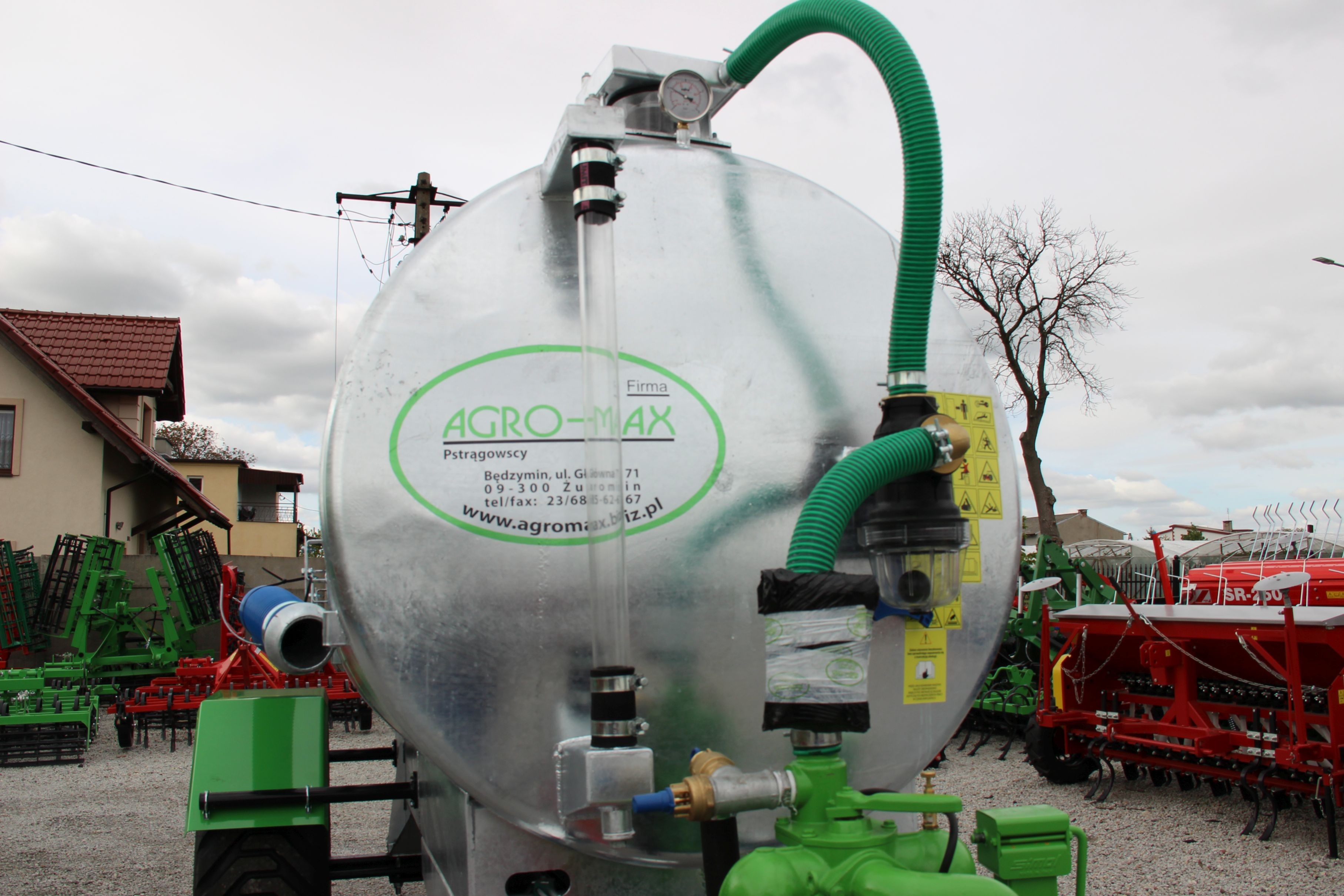 Beczkowóz wóz asenizacyjny jednoosiowy agro-max  — zdjęcie 7