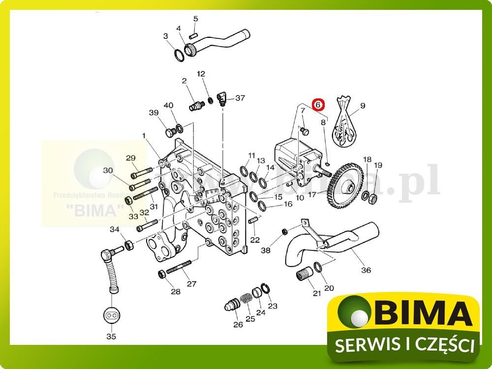 Pompa hydrauliczna hydrauliki Massey Ferguson 8260,8270 — zdjęcie 2
