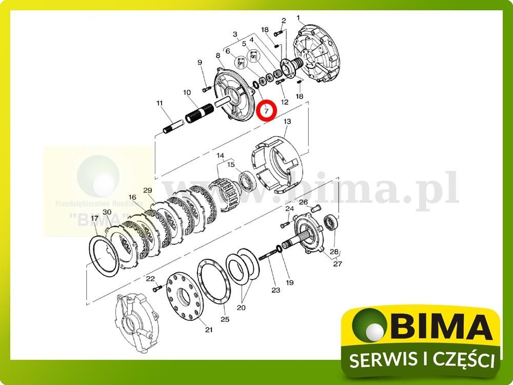 Oring skrzyni biegów Massey Ferguson 3065,3075,3085 — zdjęcie 2