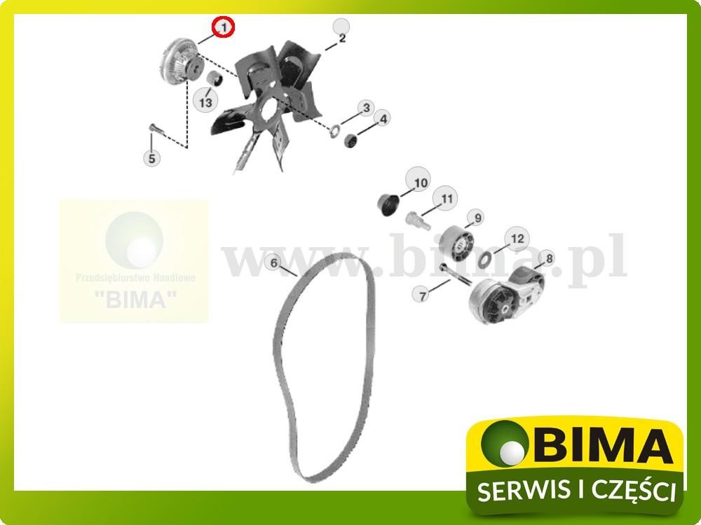Sprzęgło wiskotyczne wiskoza John Deere 7700,7800,,7600 — zdjęcie 3