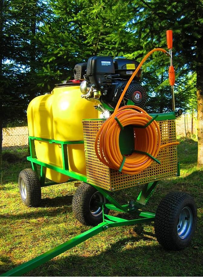 Opryskiwacz spalinowy wózkowy zbiornik 200L, silnik 6,5 HP, 14-22l/min — zdjęcie 5