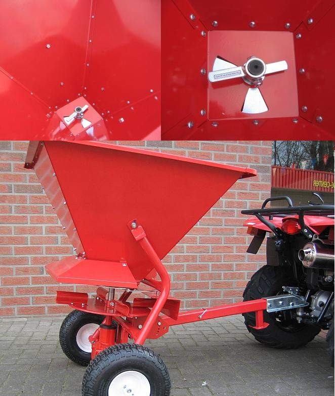 Rozsiewacz soli, piasku, nasion dla ATV, ciągników  itp  zbiornik 200l — zdjęcie 3
