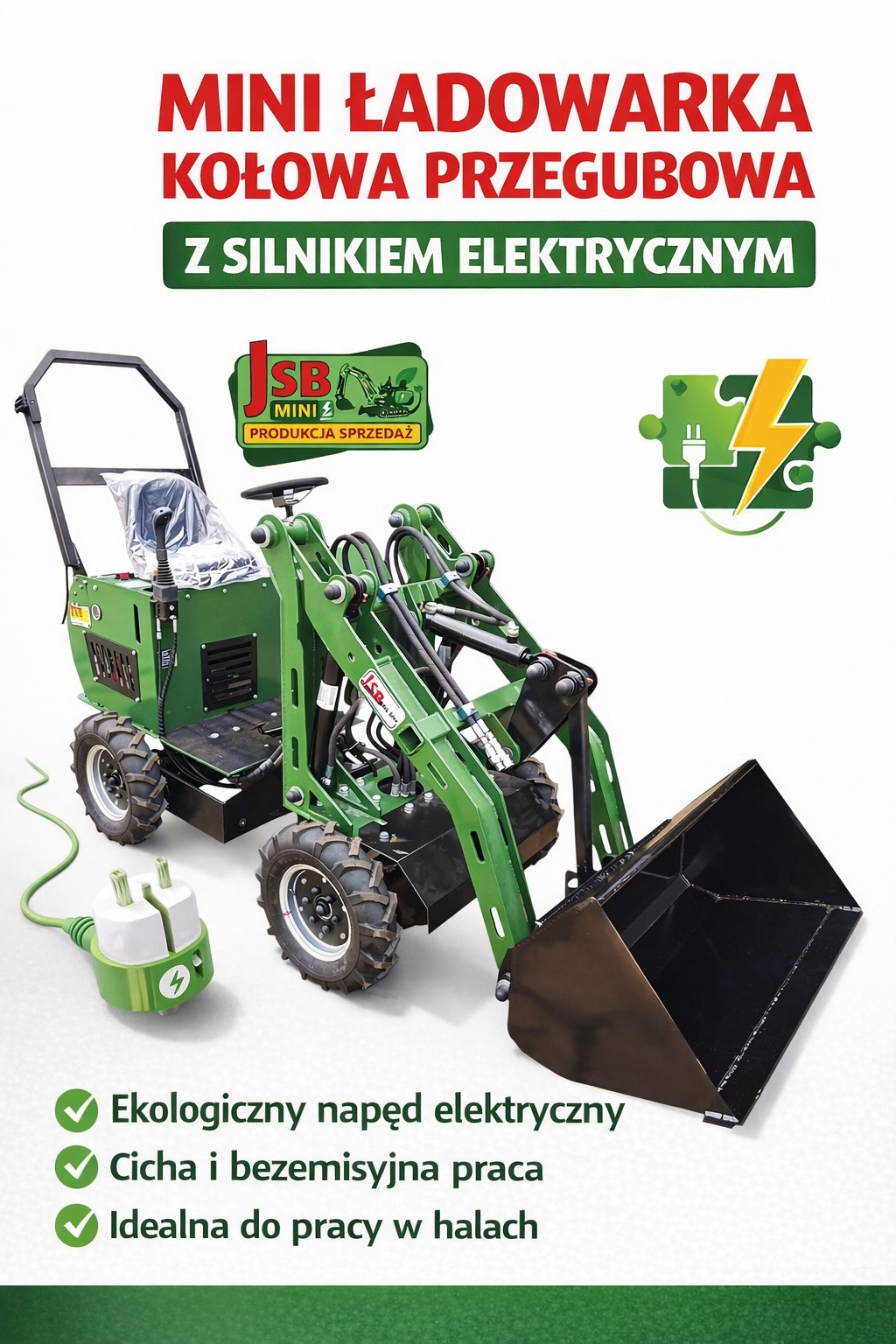Elektryczna E Ładowarka E Koparka NOWE 2026 | Prosto od Producenta JSB — zdjęcie 4