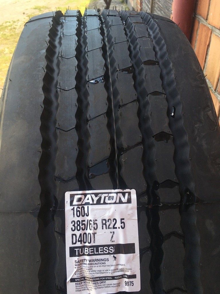 Koło opona DAYTON D400T 385/65 22.5 Wielton Pronar Metaltech przyczepy — zdjęcie 3