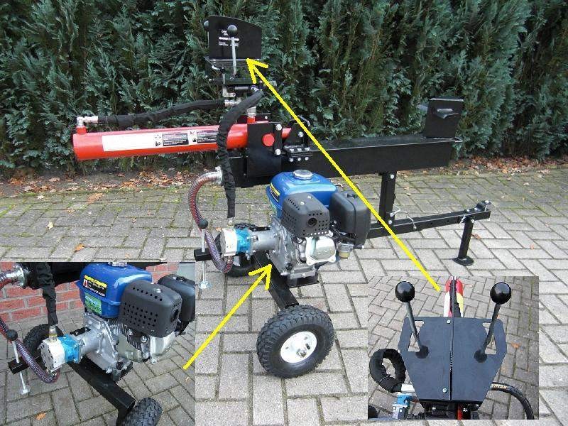 ŁUPARKA HYDRAULICZNA: nacisk 12 ton, silnik 6,5 kM, 52 cm — zdjęcie 2