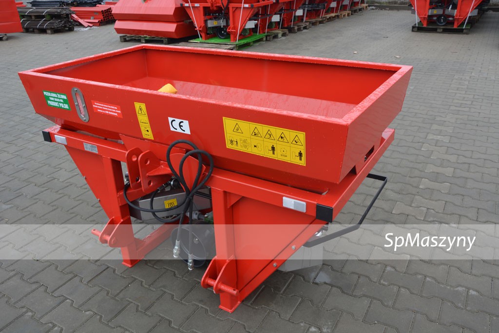 Rozsiewacz do nawozów dwu tarczowy OCYNKOWANY Grass rol Hydraulika  — zdjęcie 7