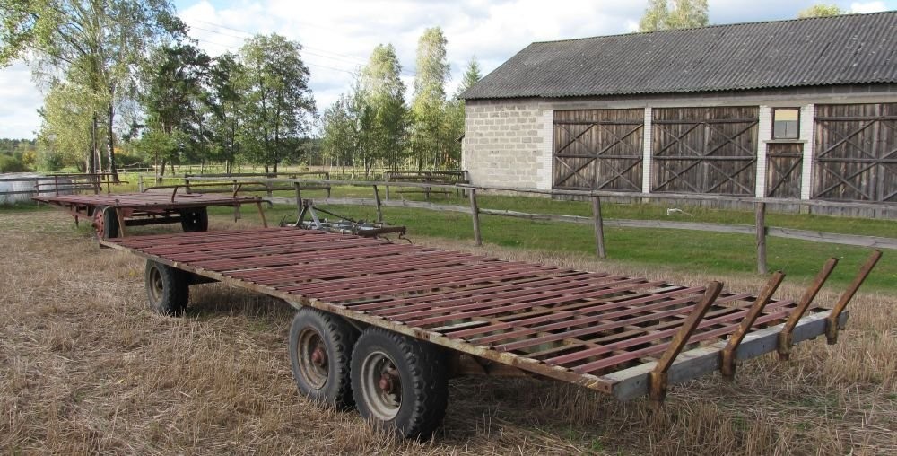 Przyczepa do bel - 3 osiowa !!! Stan BDB — zdjęcie 3