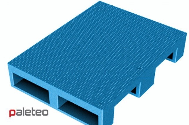 PPB8N PALETA PLASTIKOWA 800x600 - PEŁNA NIEBIESKA — zdjęcie 1