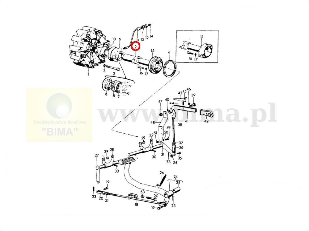 Tuleja łożyska oporowego MF Massey Ferguson 294,333,334 — zdjęcie 2
