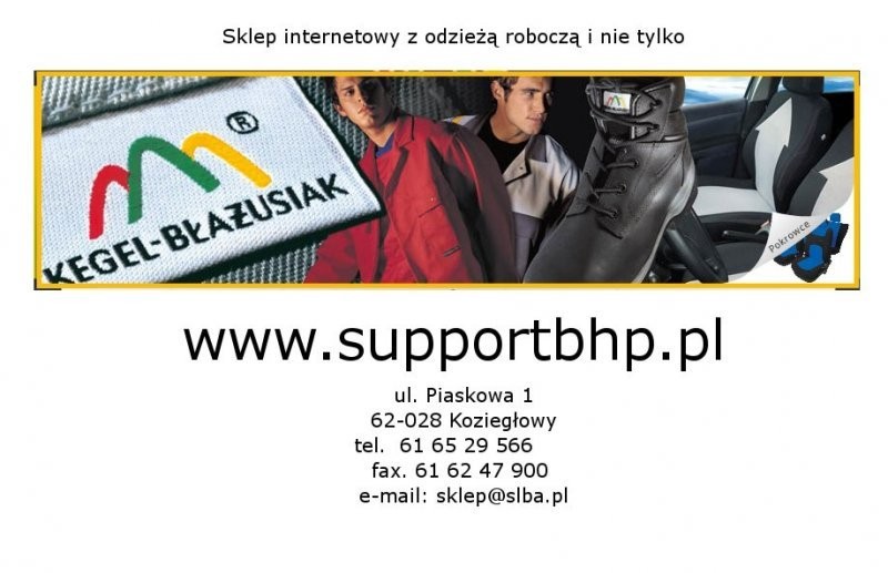 Odzież robocza,ochronna,kosmetyczna,... artykuły B