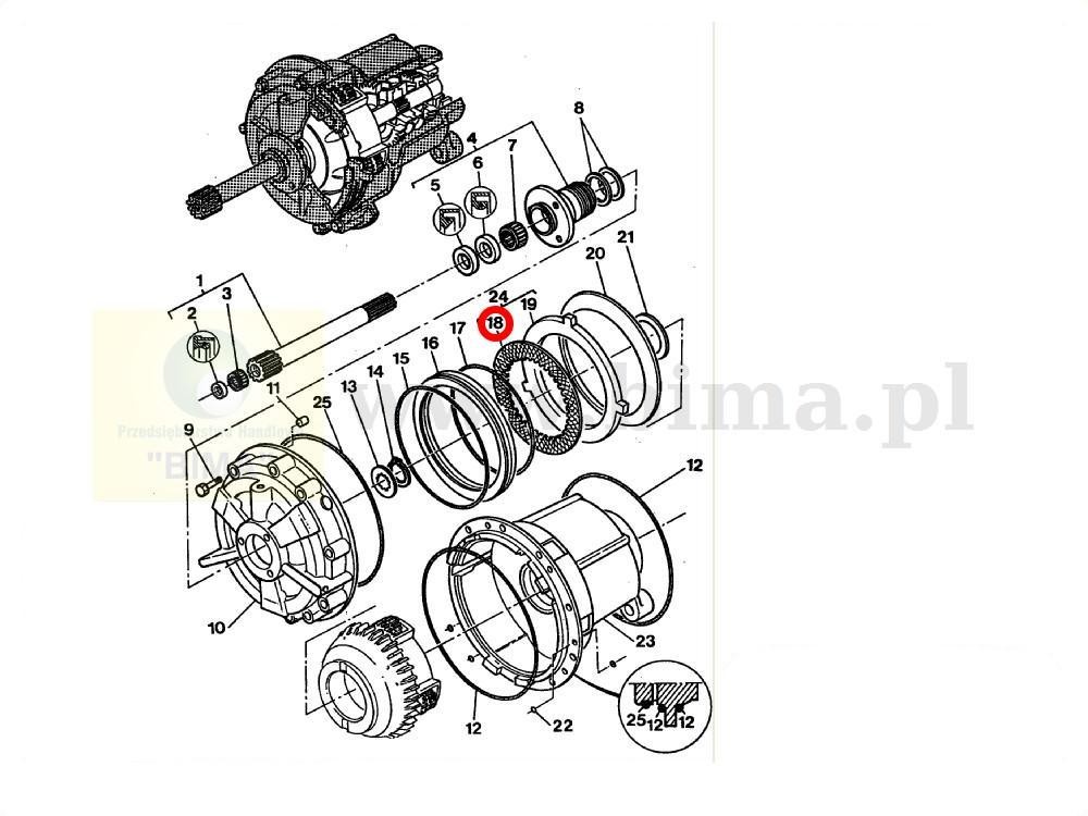 Tarcza cierna speed shift MF Massey Ferguson 6270,6280 — zdjęcie 2