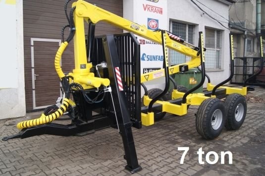 Przyczepa Leśna Hydromech / Hydrofast 7 ton, 9 ton — zdjęcie 2