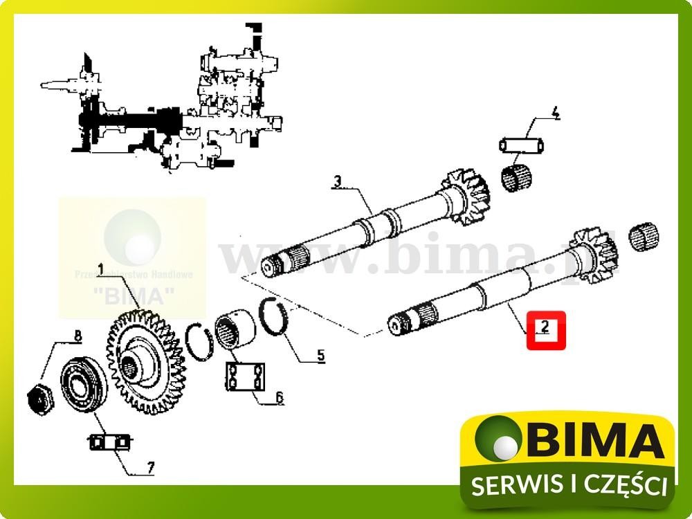 Wałek wom Renault CLAAS 110-54,113-12,113-14,120-14 — zdjęcie 4