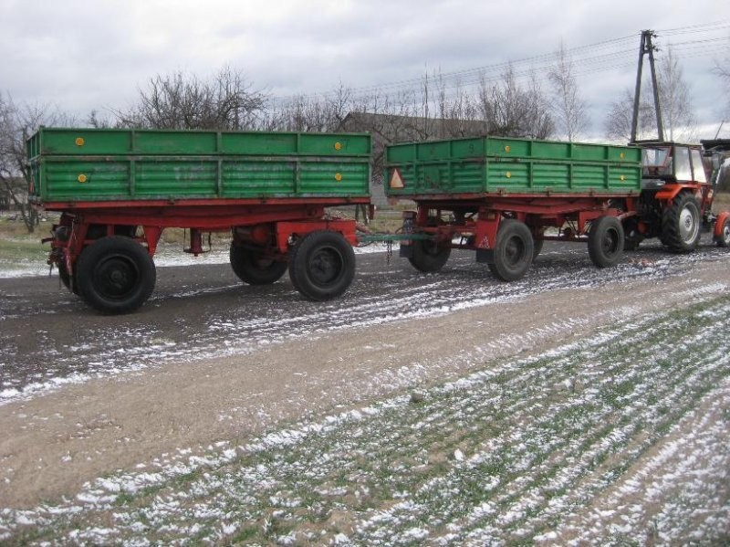 2 przyczepy Autosan D-47, ładne, 3-stronny wywrót — zdjęcie 1