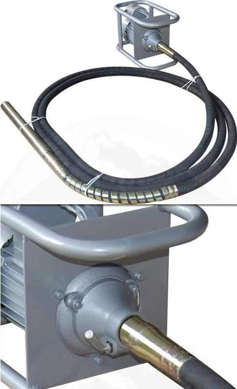 WIBRATOR BUŁAWOWY DO BETONU, silnik elektryczny 1500W, — zdjęcie 2