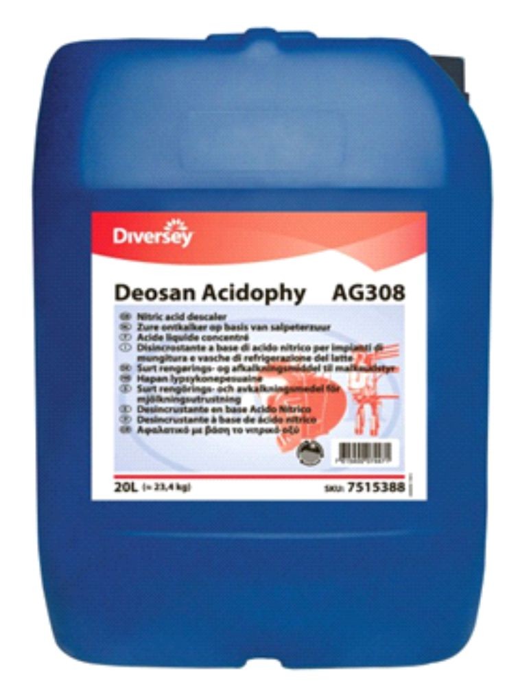 Diversey - Deosan Acidophy preparat myjący na bazie kwasu azotowego