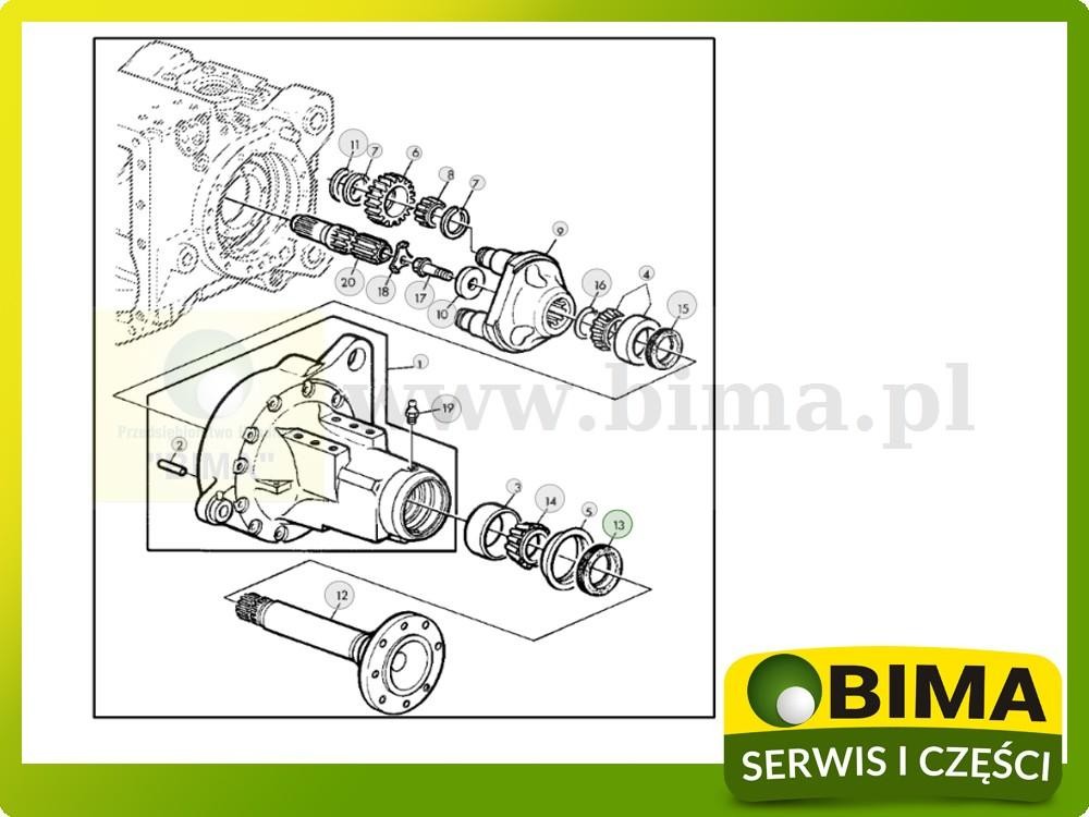 Uszczelniacz półosi John Deere 5425N,5725N,6010,6100 — zdjęcie 2