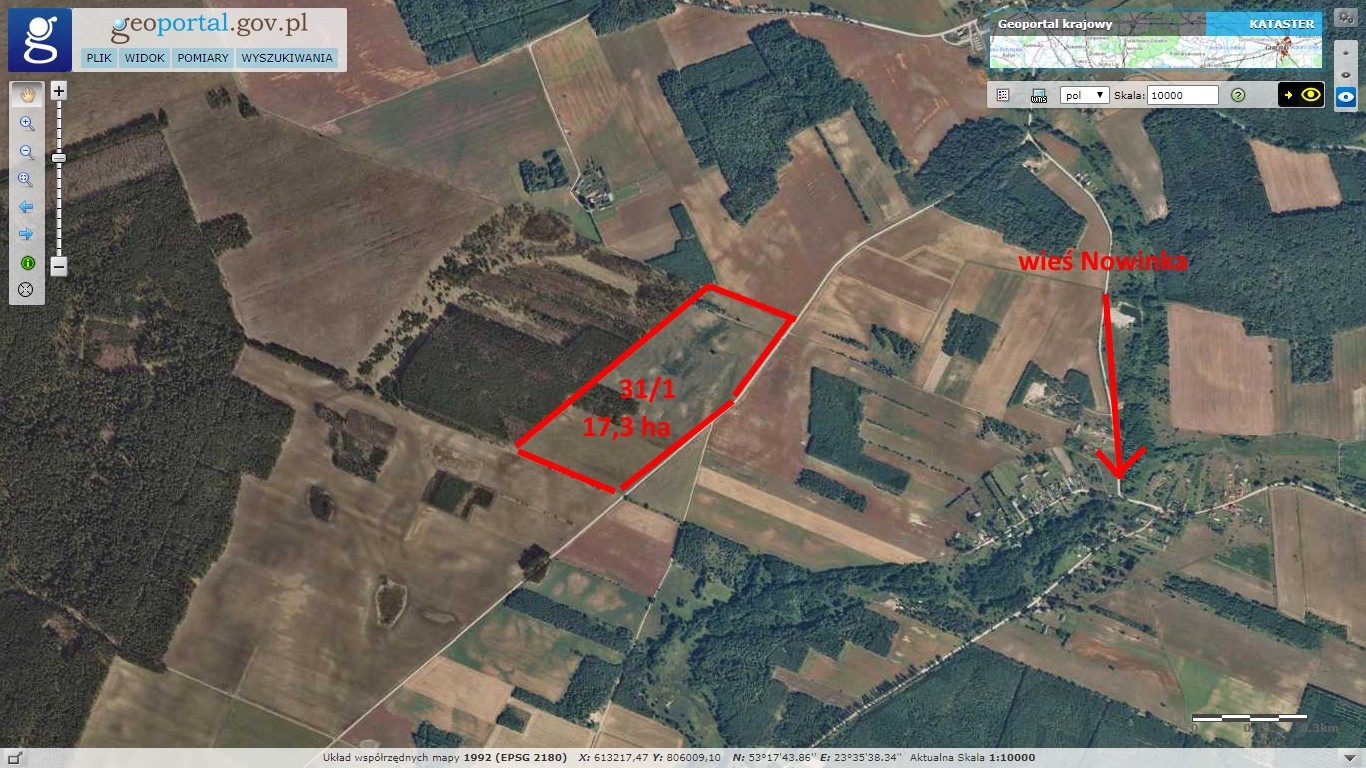 Sprzedam las z dopłatami z Unii 17,3 Ha — zdjęcie 1