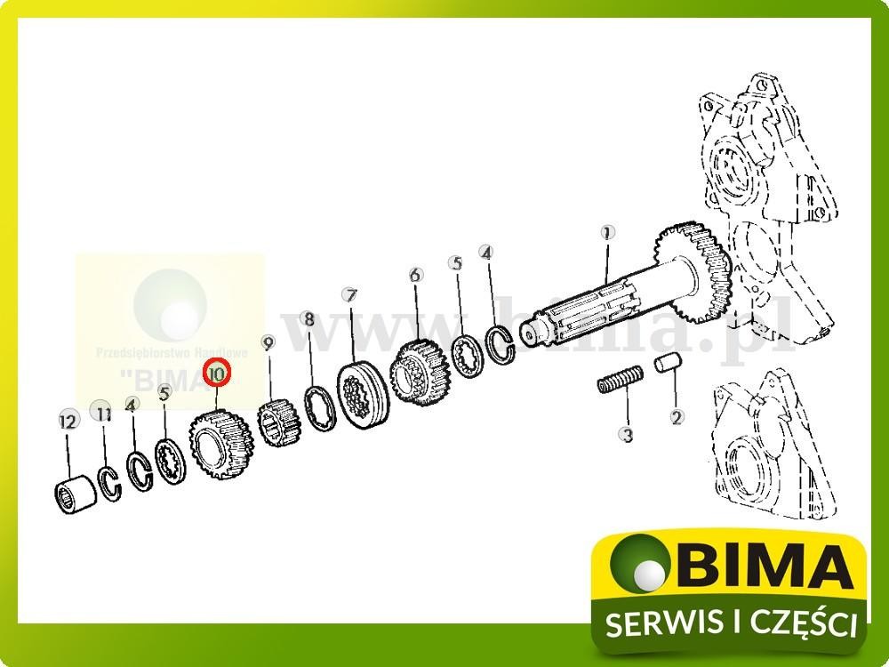 Koło zębate z=22 John Deere 2040S,2140