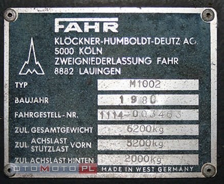 Deutz-Fahr M1002 — zdjęcie 1