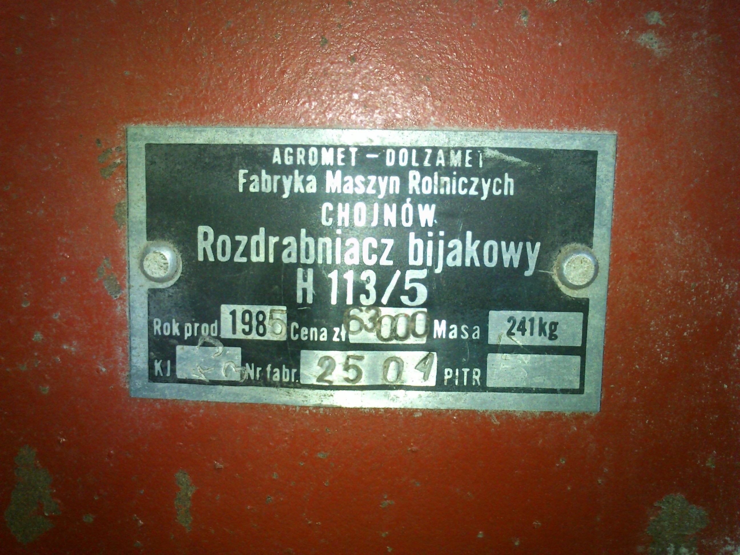 Śrutownik Bijakowy MAŁO UZYWANY!!! — zdjęcie 2