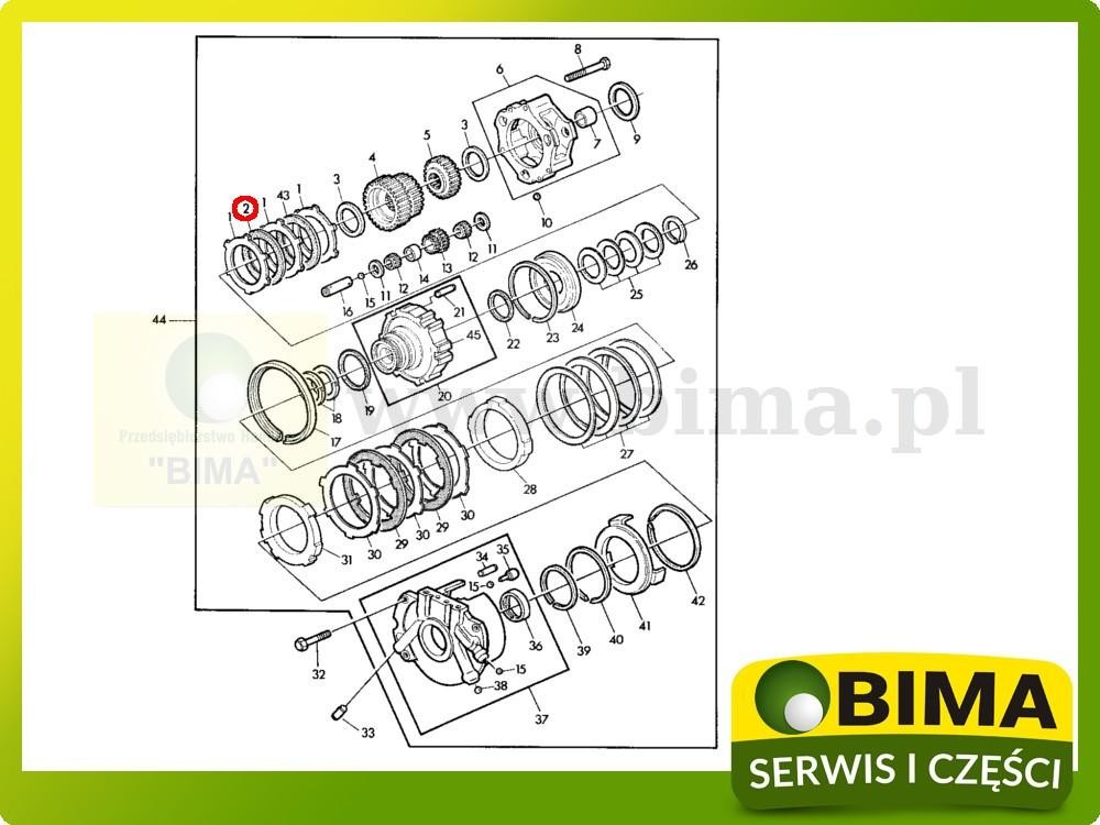 Tarczka cierna John Deere 1040,1140,1350,1550,1640,1750 — zdjęcie 4