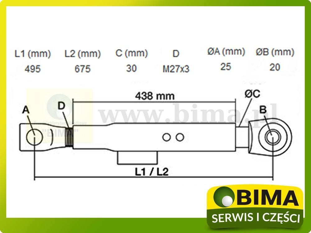 Stabilizator drążek stabilizujący Massey Ferguson 4365 — zdjęcie 1