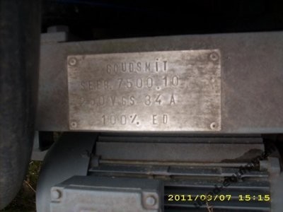 Elektromagnes, separator Goudsmit se.eb. 7500.10 — zdjęcie 2