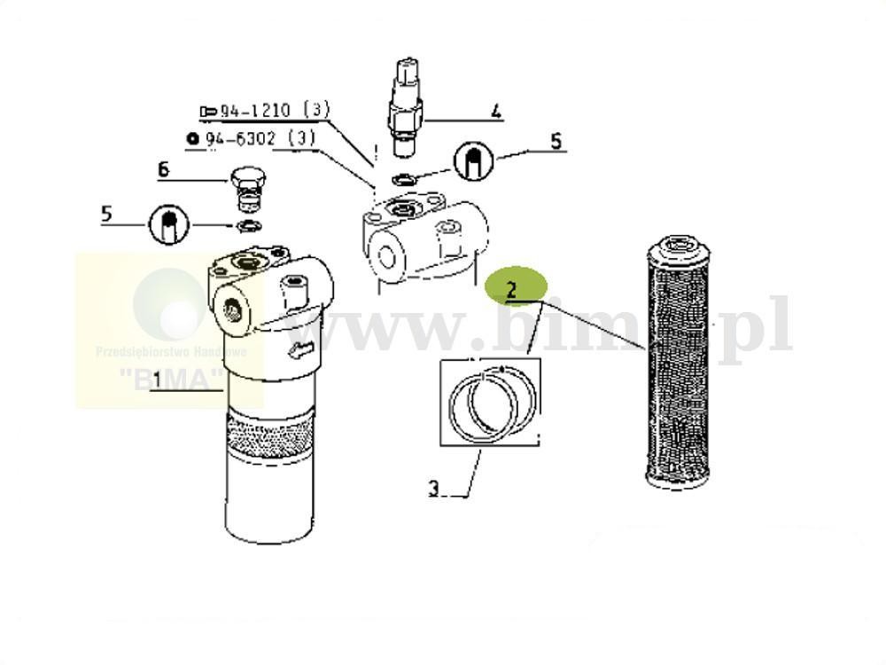Filtr oleju hydrauliki hydrauliczny Renault CLAAS AXOS 32 — zdjęcie 3