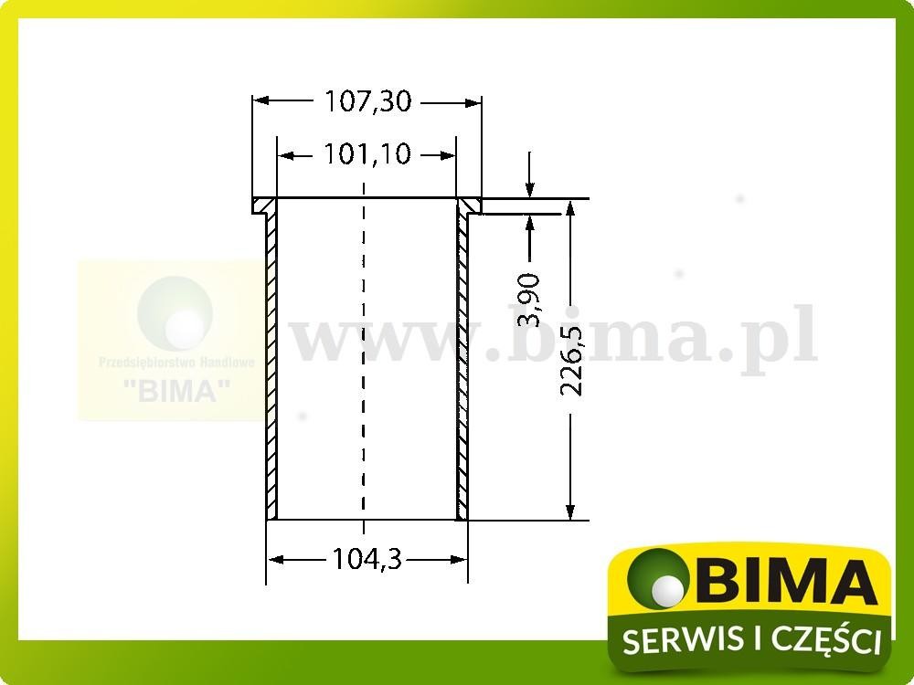 Tuleja cylindra sucha Landini Trekker C85,CF85 — zdjęcie 2