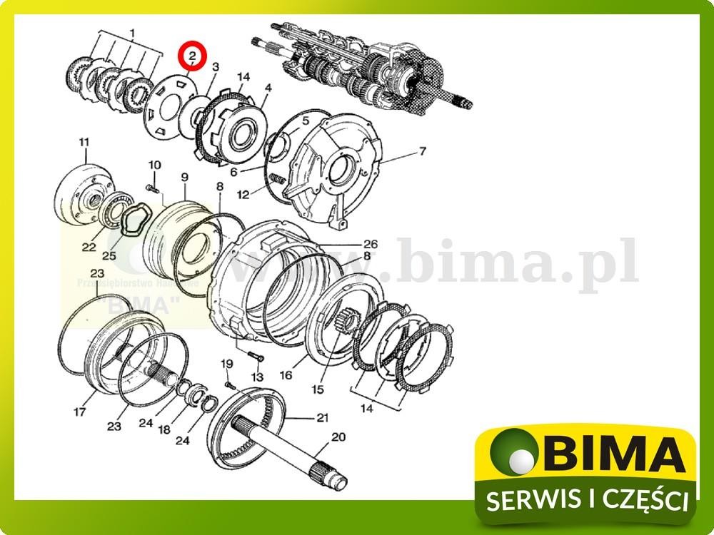 Przekładka tarczki Massey Ferguson 3085,3095,3115,3120 — zdjęcie 2