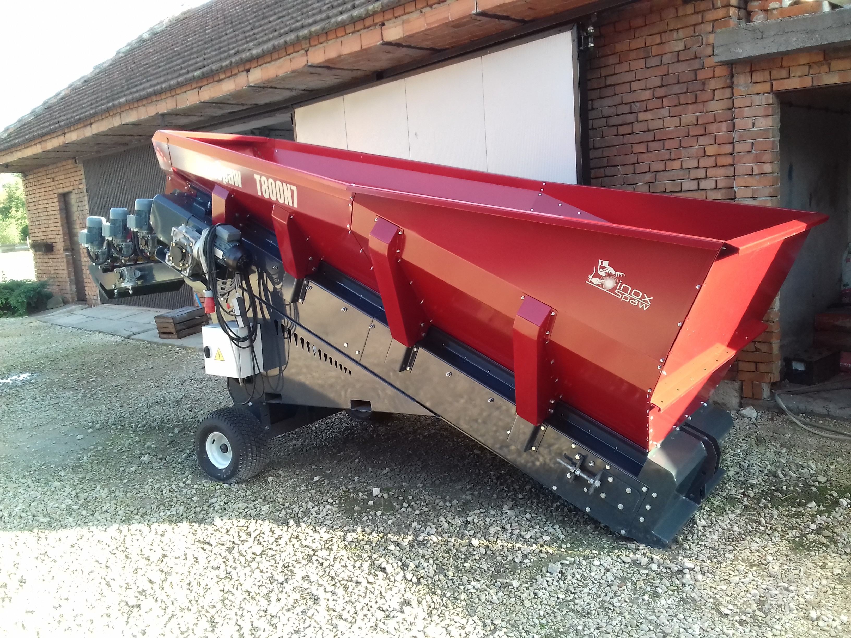 Kosz przyjęciowy T800 N7 bunkier,podajnik,rolki spiralne separator — zdjęcie 8